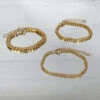 Classic Cuban Anklet Gold