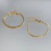 Figaro Chain Anklet Gold
