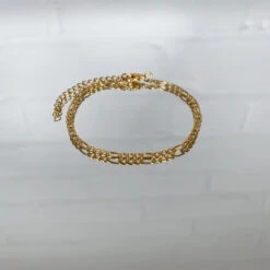 Figaro Chain Anklet Gold -Prya Store IMG 9845 976bfcf0 5168 43ee 8b22 a30d541427af
