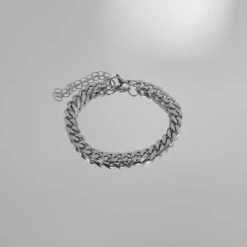 Classic Cuban Anklet Silver -Prya Store IMG 9889