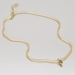 Imani Pendant Necklace -Prya Store ImaniNecklace Studio Gold Onyx 03 PRYA