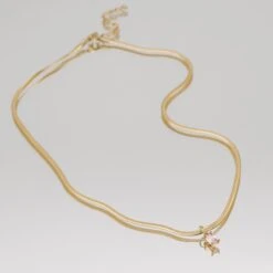 Imani Pendant Necklace -Prya Store ImaniNecklace Studio Gold Ruby 01 PRYA