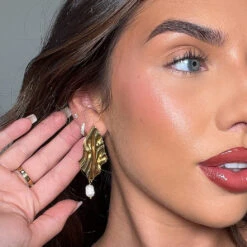 Inaya Textured Pearl Earrings -Prya Store InayaEarrings PRYA3