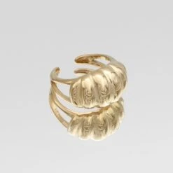 Inez Chunky Dome Ring -Prya Store Inezring gold 2