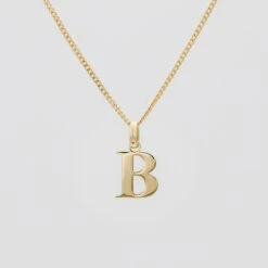 Kayla Initial Necklace -Prya Store InitialNecklace B PRYA