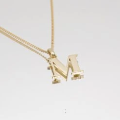 Kayla Initial Necklace -Prya Store InitialNecklace M 01 PRYA
