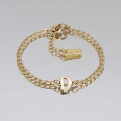 Dubai Initial Bracelet -Prya Store Initial bracelet D gold PRYA