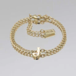 Dubai Initial Bracelet -Prya Store Initial bracelet J gold PRYA 1