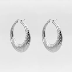 Julia Silver Hoops -Prya Store JULIA2 2