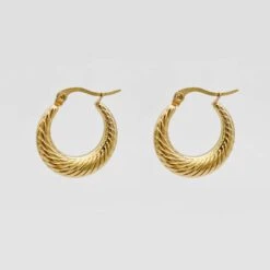 Julia Gold Filled Hoops -Prya Store JULIA4