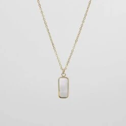 Janelle Opal Tablet Necklace