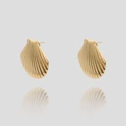 Kailani Seashell Earrings -Prya Store KailaniEarrings3 gold PRYA 1