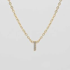 Lana ICY Initial Necklace -Prya Store Lana initial Necklace I gold PRYA