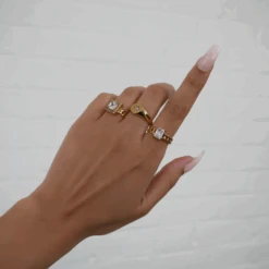 Laria Cuban Ring 17 Laria Cuban Ring -Prya Store LariaRingClear Stacks