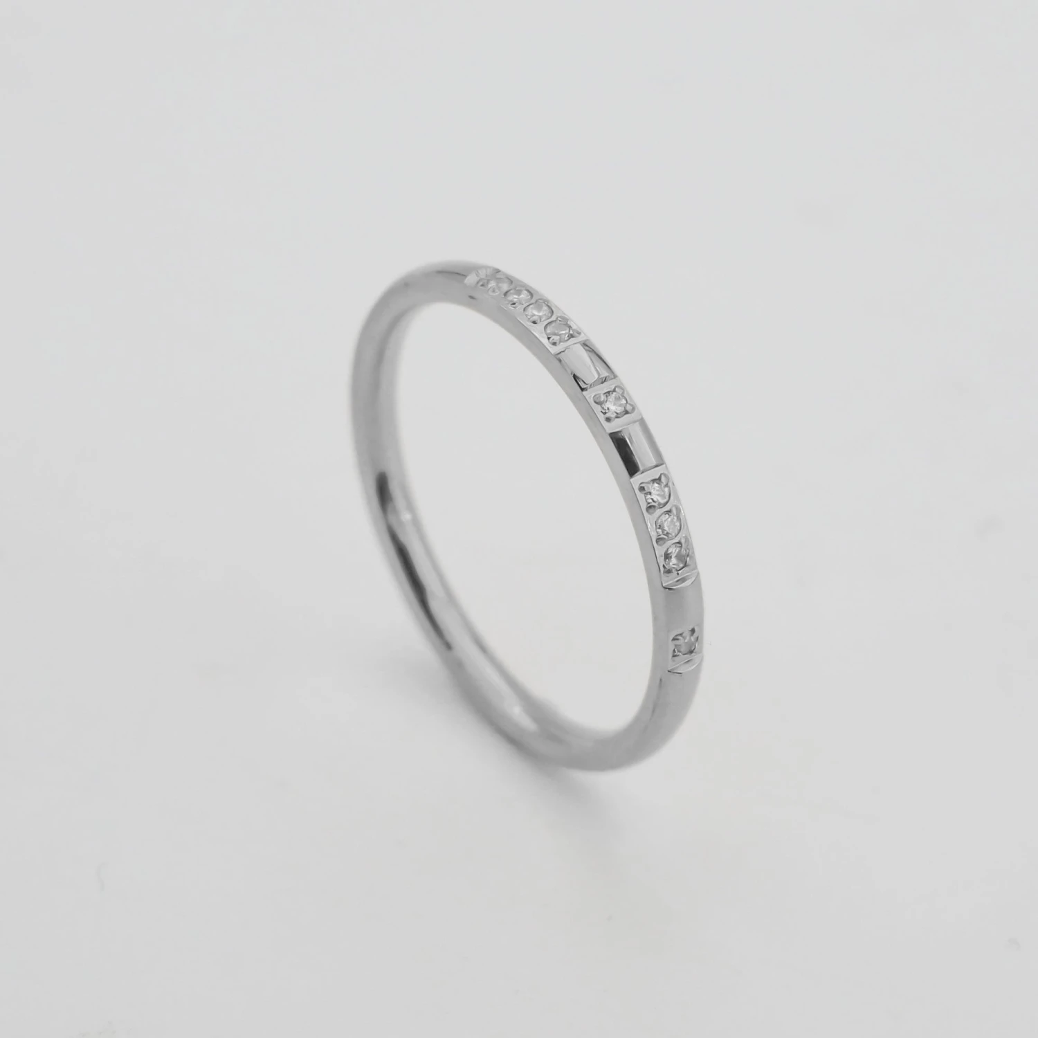 Leila Thin CZ Band Ring 3 Leila Thin CZ Band Ring - Image 3