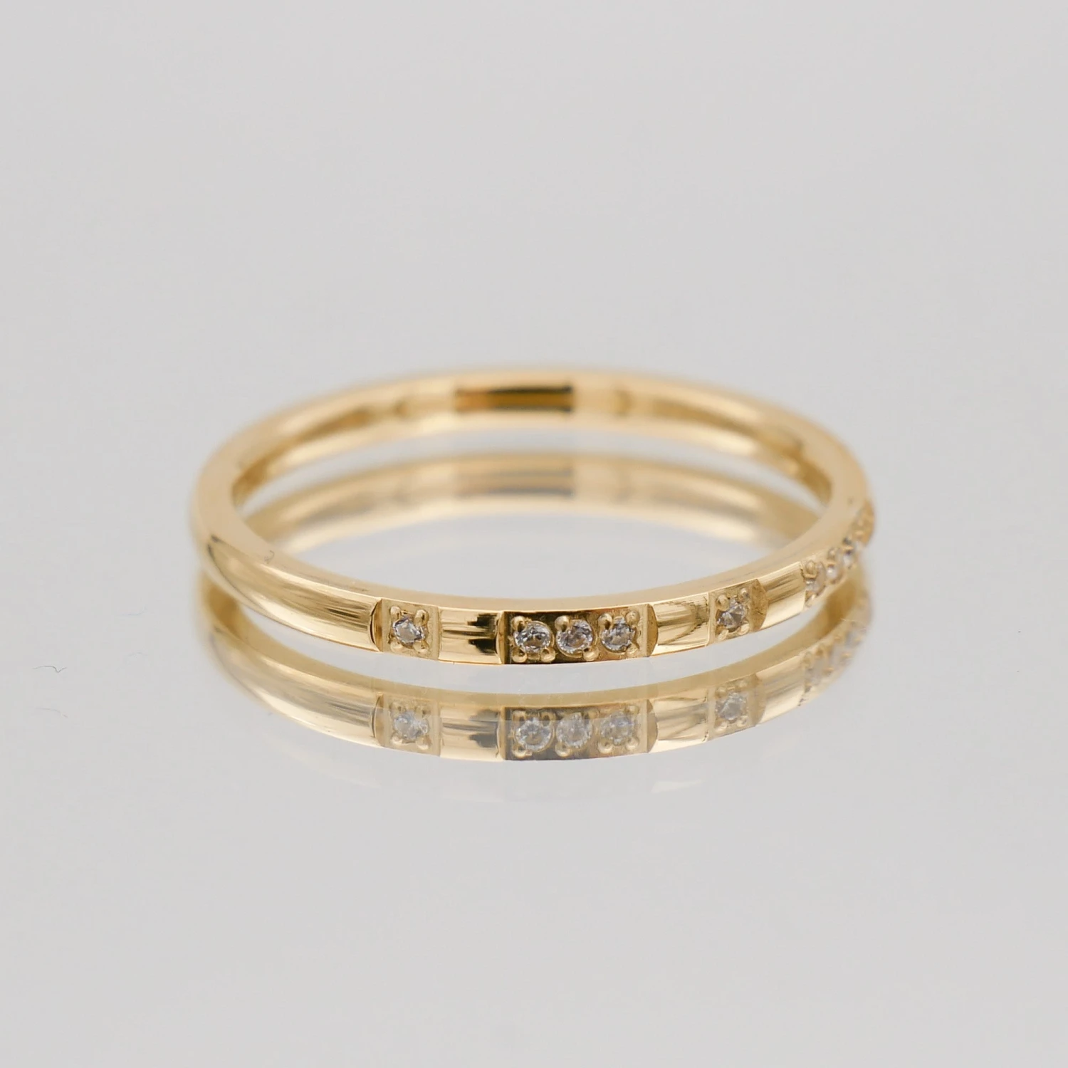 Leila Thin CZ Band Ring 6 Leila Thin CZ Band Ring - Image 6