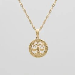 Zodiac Necklace -Prya Store LibraZodiacNecklace