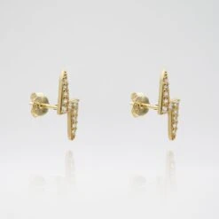 Lightning Bolt Stud Earrings -Prya Store LightningBoltStudEarrings 2