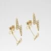 Lightning Bolt Stud Earrings