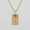 Lovers Tarot Card Necklace