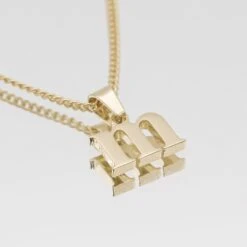 Kayla Lowercase Mini Initial Necklace -Prya Store LowercaseInitialNecklace M Mirror PRYA