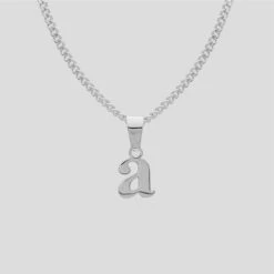 Kayla Lowercase Mini Initial Necklace -Prya Store LowercaseInitialNecklace a PRYA 3