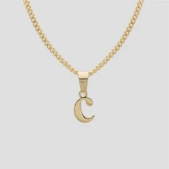 Kayla Lowercase Mini Initial Necklace -Prya Store LowercaseInitialNecklace c PRYA 2