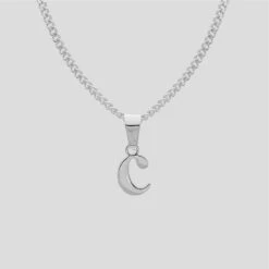 Kayla Lowercase Mini Initial Necklace -Prya Store LowercaseInitialNecklace c PRYA 3
