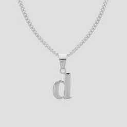 Kayla Lowercase Mini Initial Necklace -Prya Store LowercaseInitialNecklace d PRYA 3