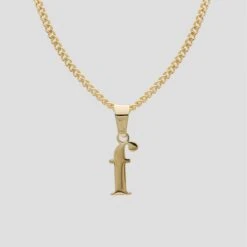 Kayla Lowercase Mini Initial Necklace -Prya Store LowercaseInitialNecklace f PRYA 2