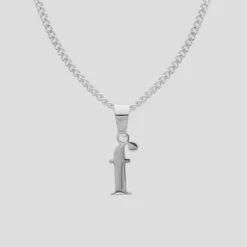 Kayla Lowercase Mini Initial Necklace -Prya Store LowercaseInitialNecklace f PRYA 3