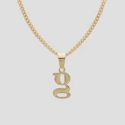 Kayla Lowercase Mini Initial Necklace -Prya Store LowercaseInitialNecklace g PRYA 2