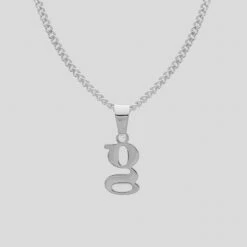 Kayla Lowercase Mini Initial Necklace -Prya Store LowercaseInitialNecklace g PRYA 3