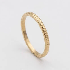 Luiza Hammered Band Ring