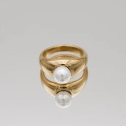 Lydia Pearl Ring -Prya Store LydiaRing Gold 4 PRYA