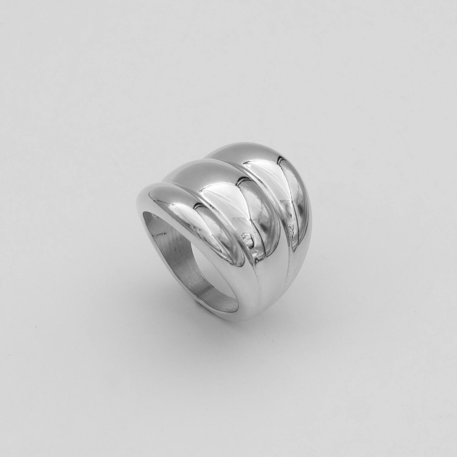 Maeve Chunky Triple Band Ring 11 Maeve Chunky Triple Band Ring - Image 11