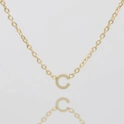 Maia Mini Initial Necklace -Prya Store Maia Mini Initial Necklace C2 gold PRYA c41fef39 1467 4941 bd72 c4c441ef1555