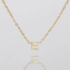 Maia Mini Initial Necklace -Prya Store Maia Mini Initial Necklace E2 gold PRYA