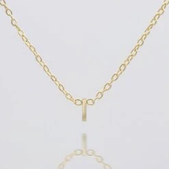 Maia Mini Initial Necklace -Prya Store Maia Mini Initial Necklace I2 gold PRYA