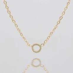 Maia Mini Initial Necklace -Prya Store Maia Mini Initial Necklace O2 gold PRYA