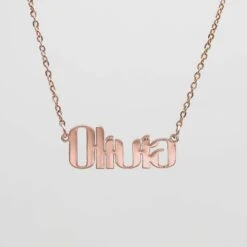 Malibu Custom Name Necklace -Prya Store Malibu Custom Name Necklace RG