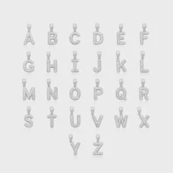 ICY Mini Bubble Initial Necklace -Prya Store Mini ICY Bubble initials 2