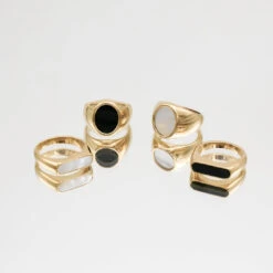 Misha Onyx Ring 9 Misha Onyx Ring -Prya Store Misha LaniRings Gold PRYA