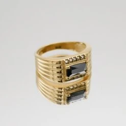 Myla Onyx Signet Ring -Prya Store MylaOnyxSignetRing 1