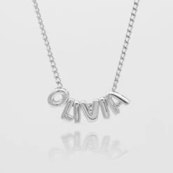 Personalised Bubble Charm Necklace -Prya Store NEWPersonlisedBubbleIntialNecklace 1 2