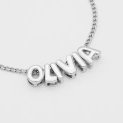 Personalised Bubble Charm Necklace -Prya Store NEWPersonlisedBubbleIntialNecklace 3 2