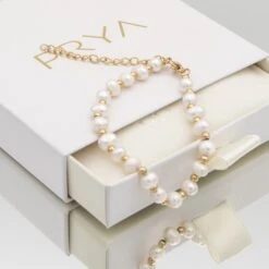 Nadia Pearl Bead Bracelet -Prya Store NadiaBracelets3 gold PRYA