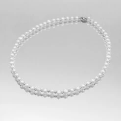 Nadia Pearl Bead Necklace -Prya Store Nadianecklace2 silver PRYA