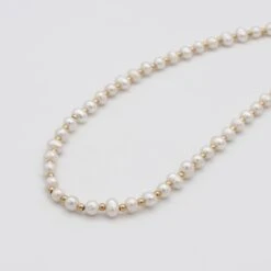 Nadia Pearl Bead Necklace -Prya Store Nadianecklace3 gold PRYA