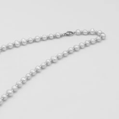 Nadia Pearl Bead Necklace -Prya Store Nadianecklace4 silver PRYA